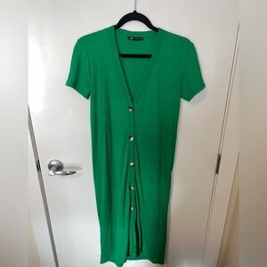 Green Zara dress